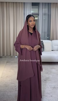 Najah Abaya Dark Pink thumb 1