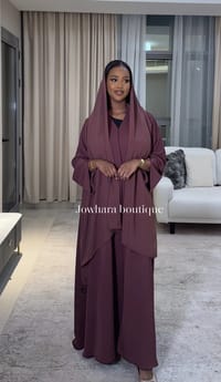 Najah Abaya Dark Pink thumb 2