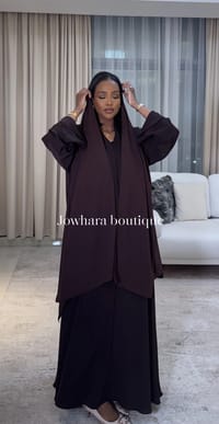 Najah Abaya Dark Cherry thumb 2
