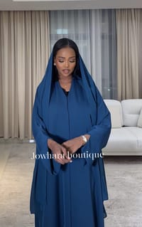 Najah Abaya Teal thumb 2