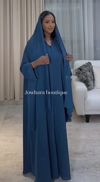 Najah Abaya Teal thumb 4