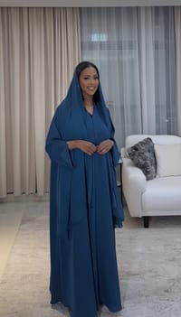 Najah Abaya Teal thumb 5