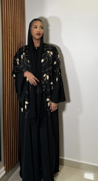 Zahra gold abaya thumb 1