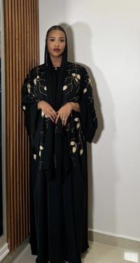 Zahra gold abaya thumb 2