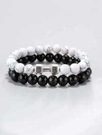 2 Pieces Men Beaded Bracelet thumb 2