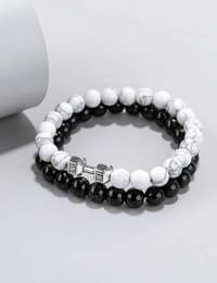 2 Pieces Men Beaded Bracelet thumb 4