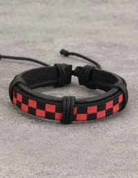 Men Plaid Pattern Bracelet thumb 3