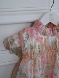 Peach Blossom Organza Dress thumb 1