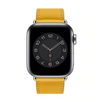 Apple Watch - leather classic yellow thumb 1