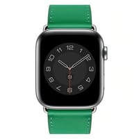 Apple Watch - leather olive green thumb 1