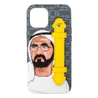Sheikh Mohamed Bin Rashid Gry wt Croc Yel Holder 12 Pro Max thumb 4