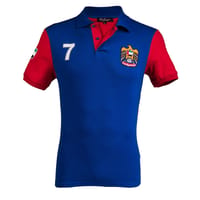 Cal 2 Polo - Royal Blue & Red thumb 2