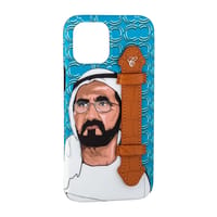 Sheikh Mohamed Bin Rashid Blu wt Brn Holder 12 Pro Max thumb 3