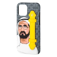 Sheikh Mohamed Bin Rashid Gry wt Croc Yel Holder 12 Pro Max thumb 3