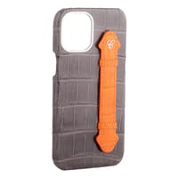 Grey Croc Orange Side Finger case for 12 Pro Max thumb 3