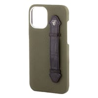 Olive Green Togo/ Black Croc Side Finger case for 12 Pro Max thumb 2