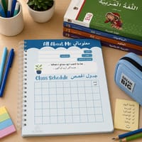 مخطط الطالب الذكي: دفتر تنظيم دراسي شهري وأسبوعي ويومي (مقاس A5) thumb 2