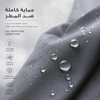 Waterproof Adult Raincoat – Unisex Black Free Size Jacket thumb 2