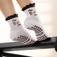 ELLIOSA PILATES SOCKS “PILATES & LATTE” thumb 2