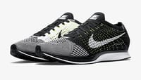 NIKE FLYKNIT RACER "BLACK WHITE VOLT" thumb 2
