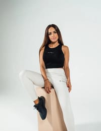 LA QUILA CROPPED TOP "BLACK" thumb 1