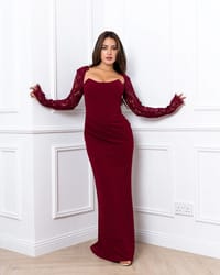 Latifa burgundy thumb 3