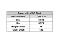 Corset with shleft Black thumb 4