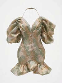 Dress patterned (green) thumb 1