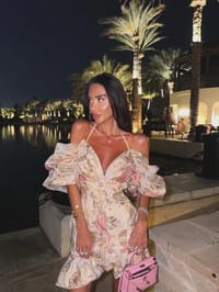 Dress patterned (pink) thumb 1