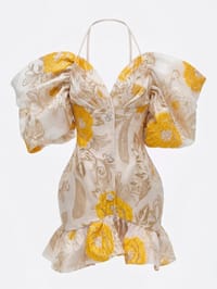 Dress patterned (orange) thumb 1