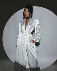 Costume with appliques (White) thumb 3