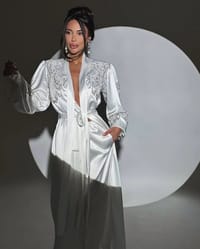 Costume with appliques (White) thumb 2