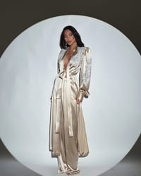 Costume with appliques (Beige) thumb 3