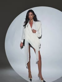 Beige chiffon Blouse thumb 1