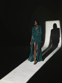 Dress long shine Green thumb 2
