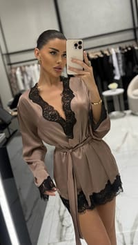 Set Lace with Shorts New Brown thumb 3