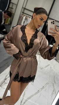 Set Lace with Shorts New Brown thumb 1