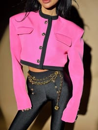 Jacket short pink thumb 3