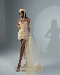 Dress Pleated Beige thumb 3