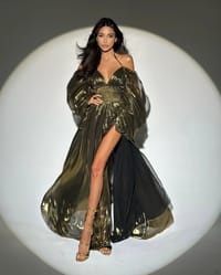Dress long gold thumb 2