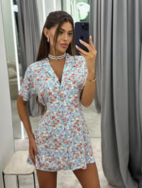 Dress Peasant Light Blue thumb 2