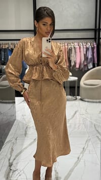 Set with skirt Brown thumb 2