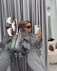 Leather Jacket Grey thumb 1
