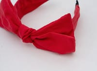 Double ribbon hairband RED thumb 3