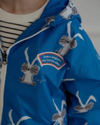 Rabbit Windbreaker Jumper - Blue thumb 3