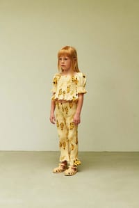 CHEESE ALL OVER WOVNE  SMOKE BLOUSE thumb 1