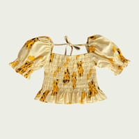 CHEESE ALL OVER WOVNE  SMOKE BLOUSE thumb 2