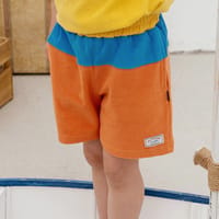 Terry block pants ORANGE thumb 1