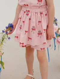 Ribbon key skirt pants PINK thumb 1