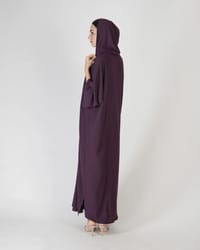 Dark Purple - Hoodie Dress thumb 3